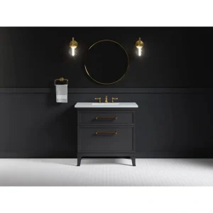 KOHLER Artifacts 36 in. W x 21.9 in. D x 34.5 in. H Bathroom Vanity Cabinet without Top in Slate Grey