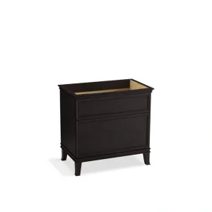 KOHLER Artifacts 36 in. x 21.89 in. D x 34.49 in. H Bath Vanity Cabinet without Top in Carbon Oak