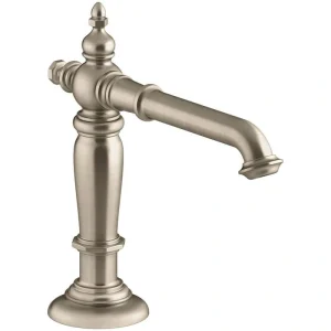 KOHLER Artifacts 6.625 in. Bathroom Sink Spout with Column Design in Vibrant Brushed Bronze
