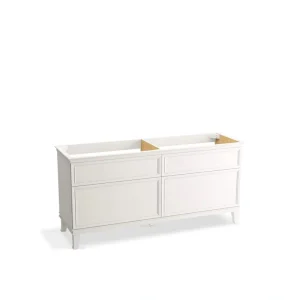 KOHLER Artifacts 72 in. W x 21.89 in. D x 34.49 in. H Bath Vanity Cabinet without Top in Linen White