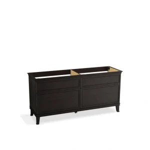 KOHLER Artifacts 72 in. x 21.89 in. D x 34.49 in. H Bath Vanity Cabinet without Top in Carbon Oak