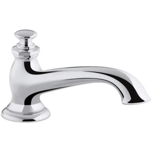 KOHLER Artifacts 9 in. Deck-Mount Bath Spout with Flare Design, Polished Chrome