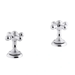 KOHLER Artifacts Bathroom Sink Cross Handles, Polished Chrome