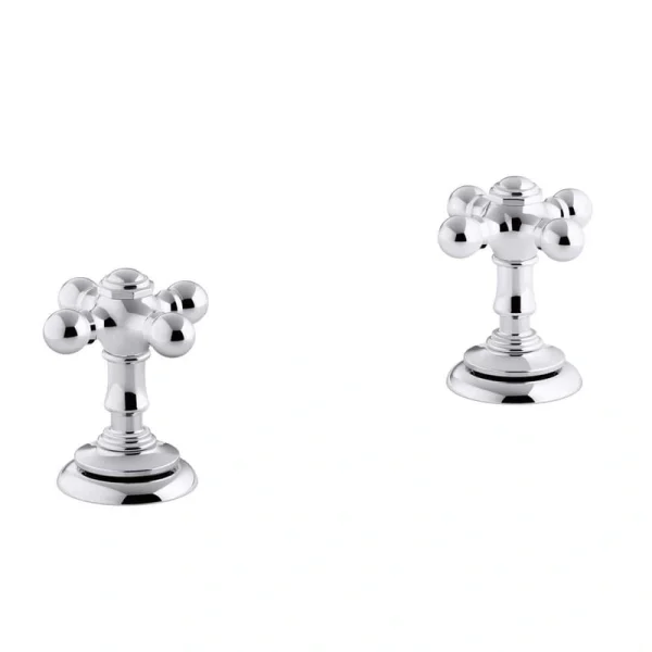 KOHLER Artifacts Bathroom Sink Cross Handles, Polished Chrome