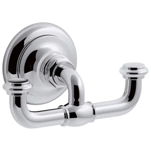 KOHLER Artifacts Double Robe Hook in Polished Chrome