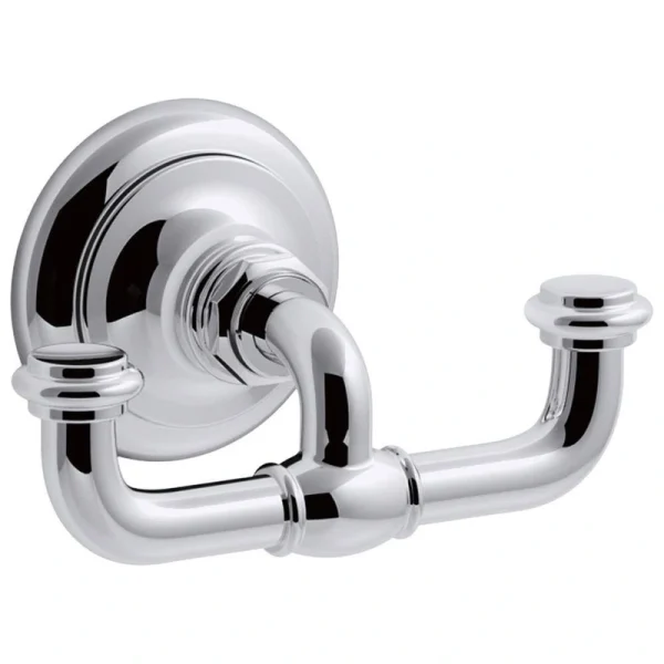 KOHLER Artifacts Double Robe Hook in Polished Chrome