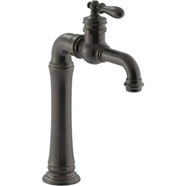 KOHLER Artifacts Gentleman’s Single-Hole Single-Handle Bathroom Faucet in Oil-Rubbed Bronze