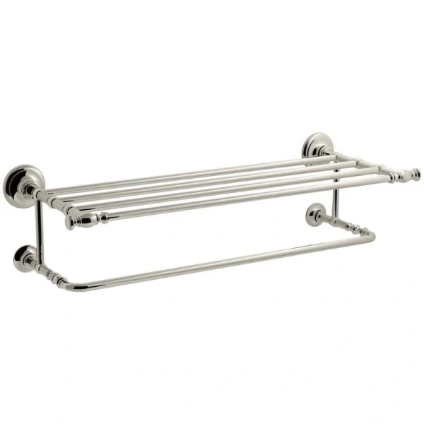 KOHLER Artifacts Hotelier Towel Rack in Vibrant Polished Nickel