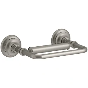 KOHLER Artifacts Pivoting Double Post Toilet Paper Holder in Vibrant Brushed Nickel