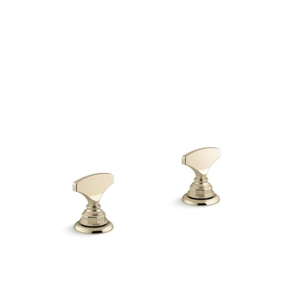 KOHLER Artifacts T-Handle Bathroom Sink Faucet Handles in Vibrant French Gold