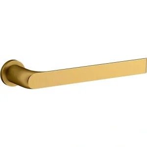 KOHLER Avid 10 in. Wall Mounted Single Towel Bar in Vibrant Brushed Moderne Brass