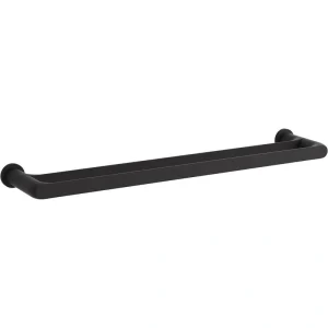 KOHLER Avid 24 in. Double Towel Bar in Matte Black