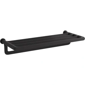 KOHLER Avid 4-Bar Hotelier Towel Rack in Matte Black