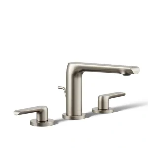 KOHLER Avid 8 in. Widespread 1.2 GPM 2-Handle Bathroom Faucet in Vibrant Brushed Nickel