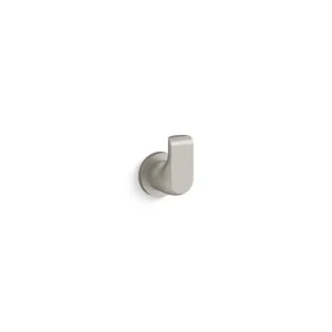 KOHLER Avid J-Hook Robe/Towel Hook in Vibrant Brushed Nickel