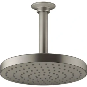 KOHLER Awaken 1-Spray 7.9 in. Single Wall Mount Fixed Shower Head in Vibrant Brushed Nickel
