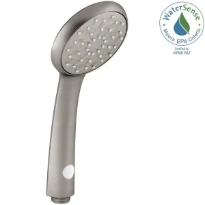 KOHLER Awaken 1-Spray Eco Boost Technology Handshower in Vibrant Brushed Nickel