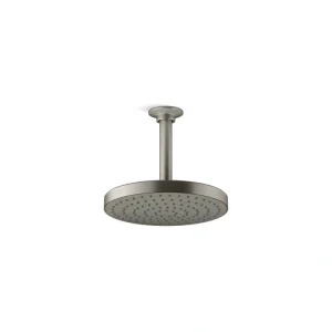 KOHLER Awaken 1-Spray Patterns 2.5 GPM 8 in. Ceiling Mount Fixed Shower Head in Vibrant Brushed Nickel