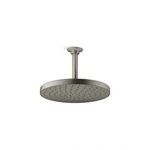 KOHLER Awaken 1-Spray Patterns 2.5 GPM 9.875 in. Ceiling Mount Fixed Shower Head in Vibrant Brushed Nickel