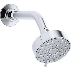 KOHLER Awaken 3-Spray 3.6 in. Single Wall Mount Fixed Shower Head in Polished Chrome