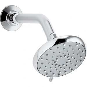 KOHLER Awaken 3-Spray Patterns 4.6 in. H Single Wall Mount Fixed Shower Head in Polished Chrome