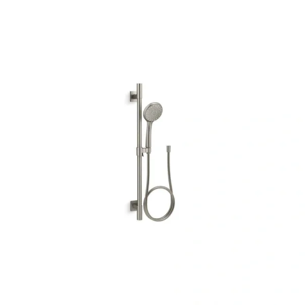 KOHLER Awaken B110 24 in. 4-Spray Wall Mount Handheld Shower Head with 2.5 GPM in Vibrant Brushed Nickel