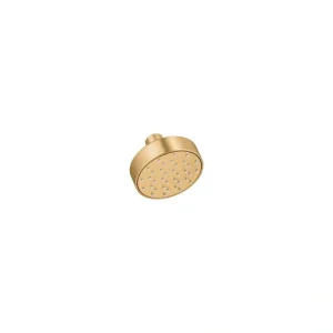 KOHLER Awaken G90 1-Spray Patterns with 2.5 GPM 3.5 in. Wall Mount Fixed Showerhead in Vibrant Brushed Moderne Brass