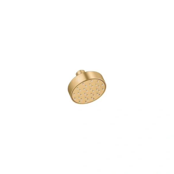 KOHLER Awaken G90 1-Spray Patterns with 2.5 GPM 3.5 in. Wall Mount Fixed Showerhead in Vibrant Brushed Moderne Brass