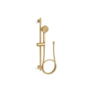 KOHLER Awaken G90 24 in. 4-Spray Wall Mount Handheld Shower Head 2.5 GPM Kit in Vibrant Brushed Moderne Brass