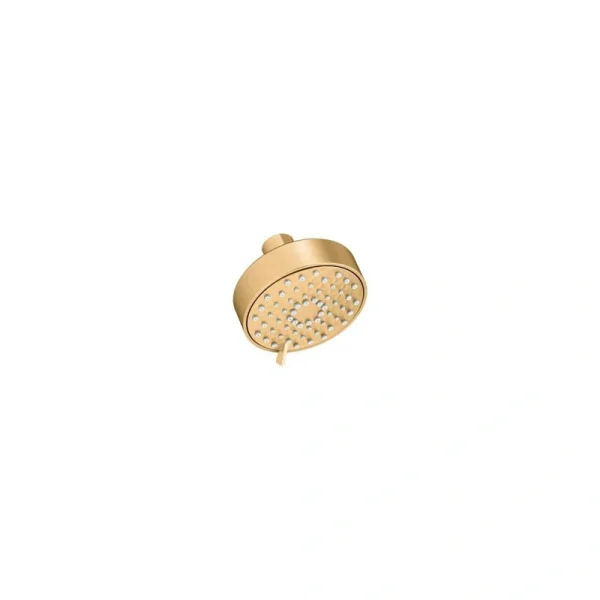 KOHLER Awaken G90 3-Spray Patterns 2.5 GPM 6 in. Wall Mount Fixed Shower Head in Vibrant Brushed Moderne Brass