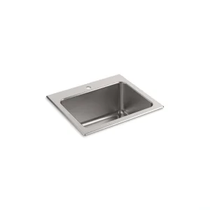 KOHLER Ballad 25 in. D Drop-in Laundry/Utility Sink in Stainless Steel