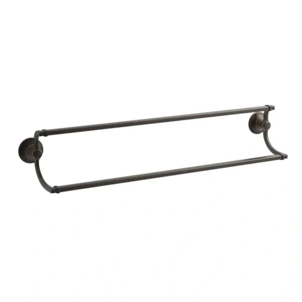 KOHLER Bancroft 24 in. Double Towel Bar in Oil-Rubbed Bronze