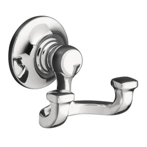 KOHLER Bancroft Double Robe Hook in Polished Chrome