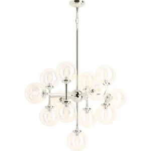 KOHLER Bellera 13-Light Polished Nickel Chandelier