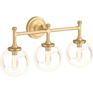KOHLER Bellera 3-Light Brushed Moderne Brass Wall Sconce