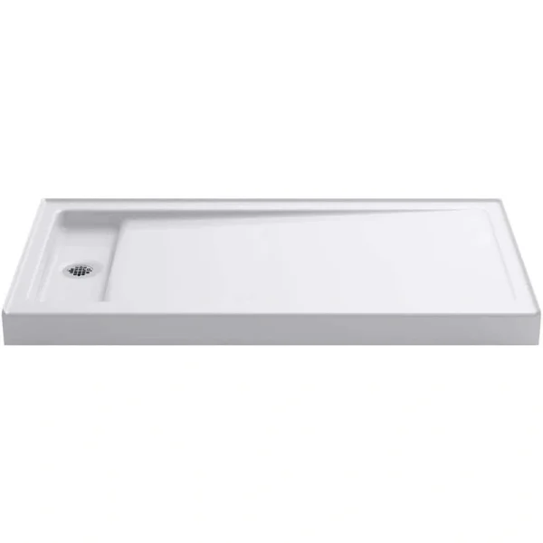 KOHLER Bellwether 60 in. x 32 in. Single Threshold Shower Base in White T726938435