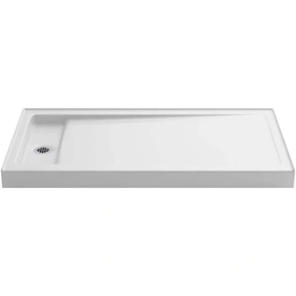 KOHLER Bellwether 60 in. x 32 in. Single Threshold Shower Base in White T726940984