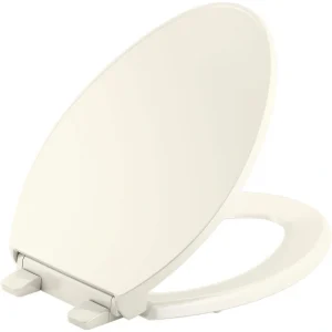 KOHLER Border Elongated Closed Front Toilet Seat in Biscuit