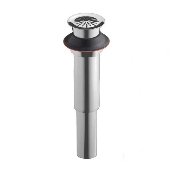 KOHLER Brass Decorative Grid Drain without Overflow, Polished Chrome