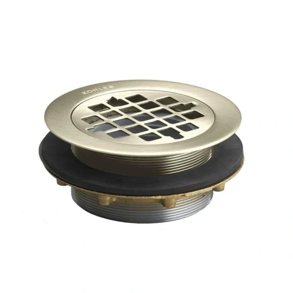 KOHLER Brass Shower Drain in Vibrant Brushed Nickel