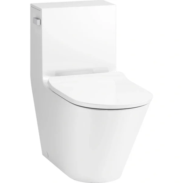 KOHLER Brazn 12 in. Rough In 1-Piece 0.8 GPF Dual Flush Elongated Toilet in White Seat Not Included