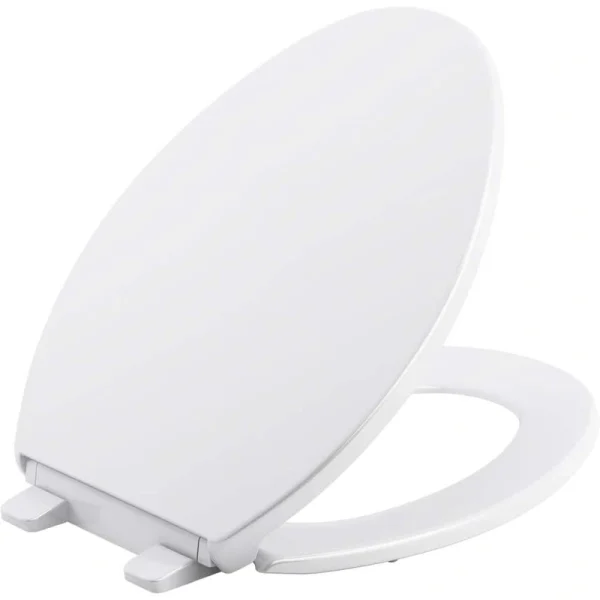 KOHLER Brevia Elongated Closed Front Toilet Seat in White