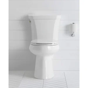 KOHLER Brevia Elongated Closed Front Toilet Seat with Quick-Release Hinges in White