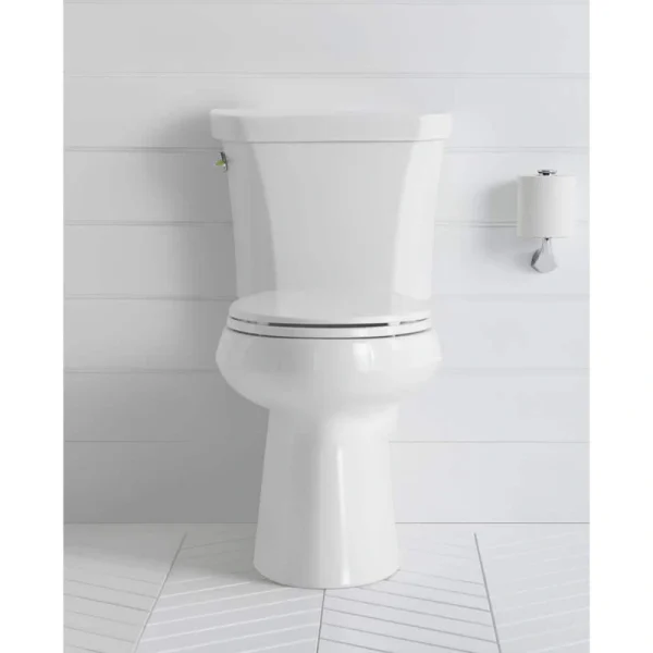 KOHLER Brevia Elongated Closed Front Toilet Seat with Quick-Release Hinges in White