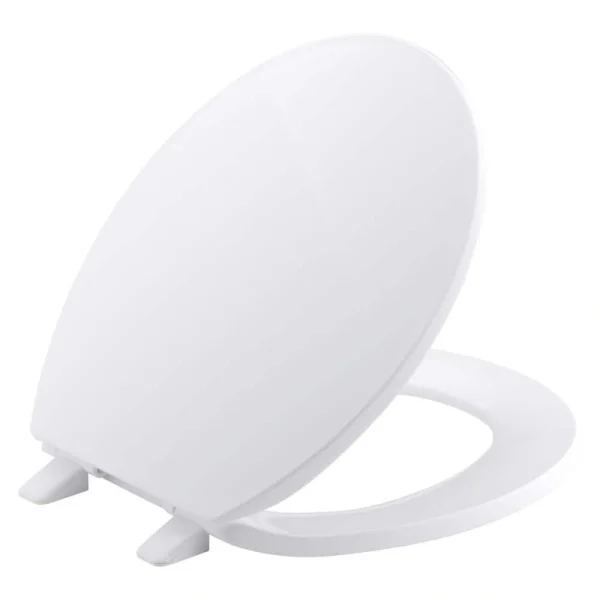 KOHLER Brevia Round Closed Front Toilet Seat with Quick-Release Hinges in White