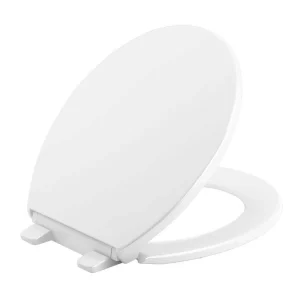 KOHLER Brevia Slow-Close Round Closed Front Toilet Seat in White