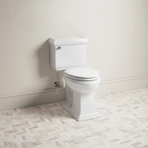 KOHLER Broadwood Elongated Closed Front Toilet Seat in White (2-Pack)