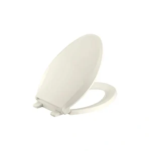 KOHLER Cachet Elongated Closed Front Toilet Seat in Biscuit