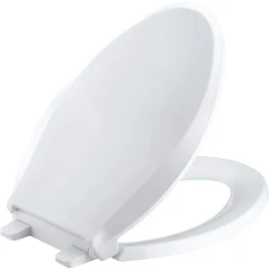 KOHLER Cachet Elongated Closed Front Toilet Seat in White T726942082