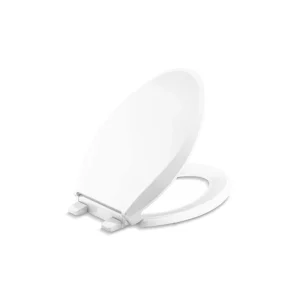 KOHLER Cachet Elongated Closed Front Toilet Seat in White T726942173